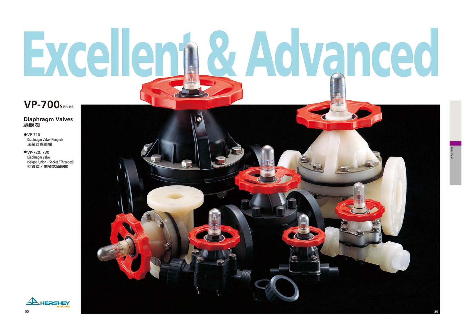 Hershey valve Plant 3D catalog, metric, imperial