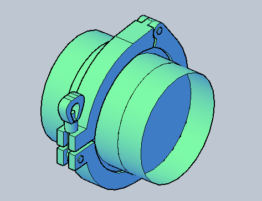 Autocad Plant 3D, Plant 3D catalog, custom pipe clamps, connection points, tri-clamp, sanitary, 2-pieces, 3-pieces